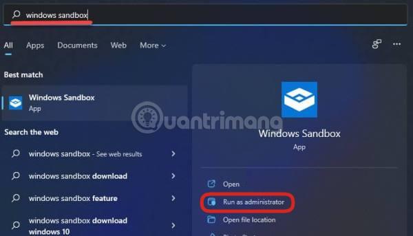 Comment activer Windows Sandbox sur Windows 11