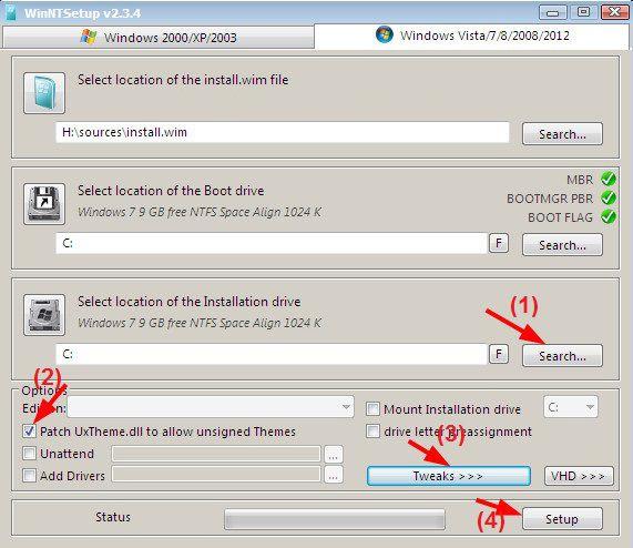 Comment installer Windows sur WinPE