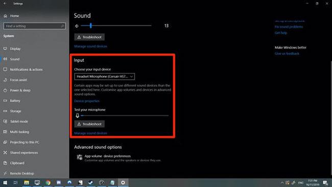 Comment tester le microphone sous Windows 10