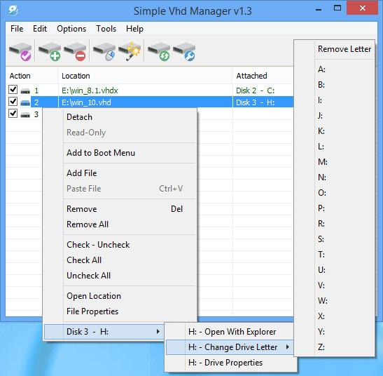 Istruzioni complete su come utilizzare Simple VHD Manager