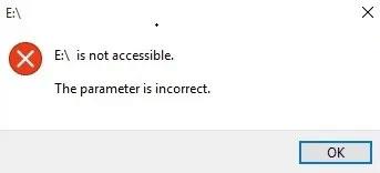 Comment corriger l'erreur « Le paramètre est incorrect » dans Windows 10