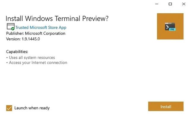 3 способа установки Windows Terminal в Windows 10