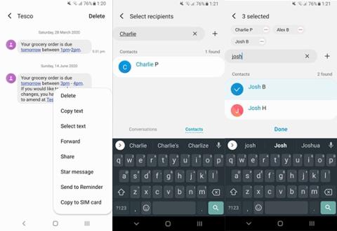 Comment transférer des messages sur Android