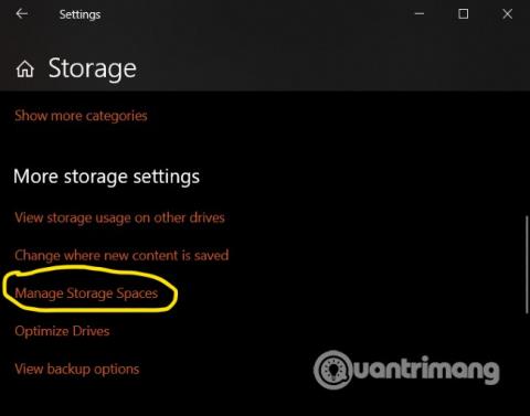 Comment créer et gérer des espaces de stockage directement dans les paramètres sous Windows 10