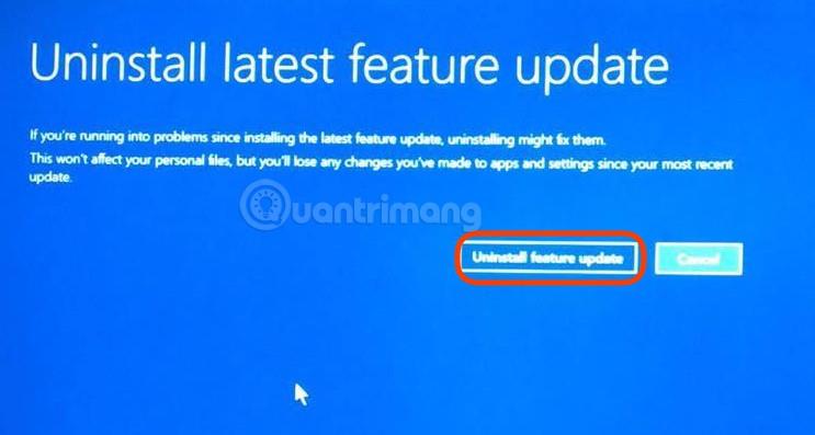 Comment revenir à Windows 10 à partir de Windows 11