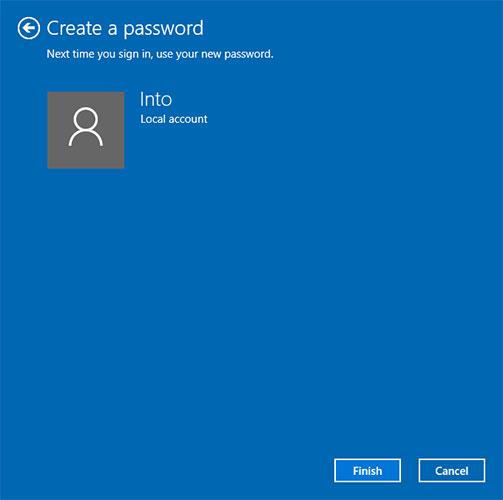 So fügen Sie einem lokalen Konto in Windows 10 ein Passwort hinzu