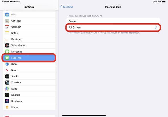 如何在 iPhone 和 iPad 上為每個來電啟用全螢幕模式