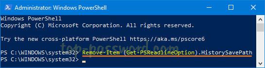 So zeigen Sie den Befehlsverlauf früherer PowerShell-Sitzungen in Windows 10 an