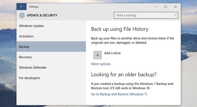 Istruzioni complete su come utilizzare tutti gli strumenti di backup e ripristino su Windows 10