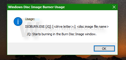 Suggerimenti per masterizzare file ISO dal prompt dei comandi su Windows 10