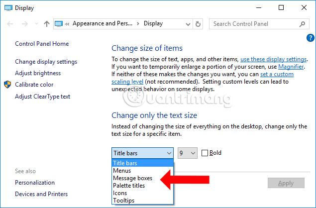 Come modificare la dimensione del testo su Windows 10