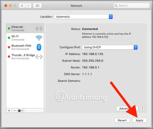 Come impostare Ethernet o Wi-Fi come opzione predefinita su Mac