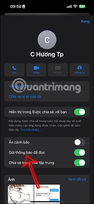 關閉 iMessage 已讀通知的說明