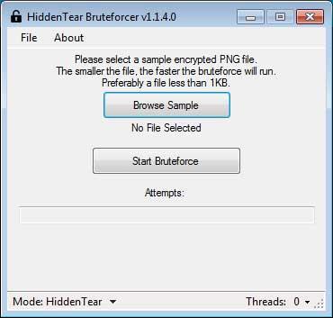 Disabilita il ransomware HiddenTear con HT Brute Forcer