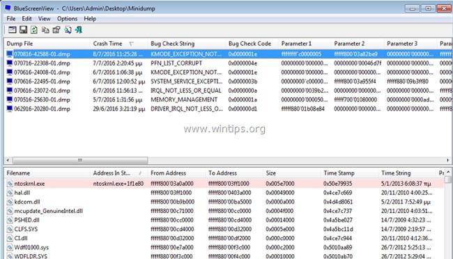 ブルー スクリーン オブ デスと Minidump エラーの原因を見つけるにはどうすればよいですか?