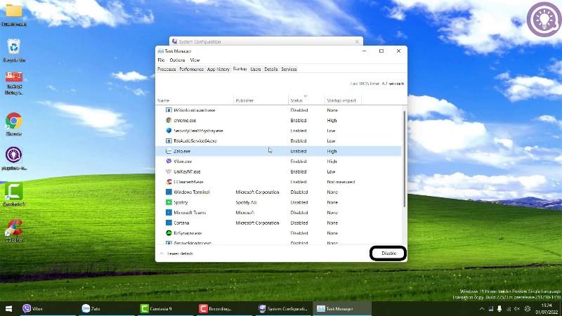 So deaktivieren Sie Anwendungen, die mit Windows 11 starten