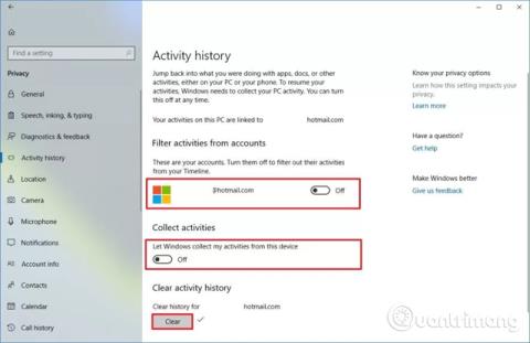 Come disattivare la funzionalità Timeline su Windows 10