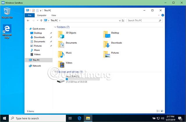 Aktivieren Sie Windows Sandbox unter Windows 10, um nicht vertrauenswürdige .exe-Dateien auszuführen