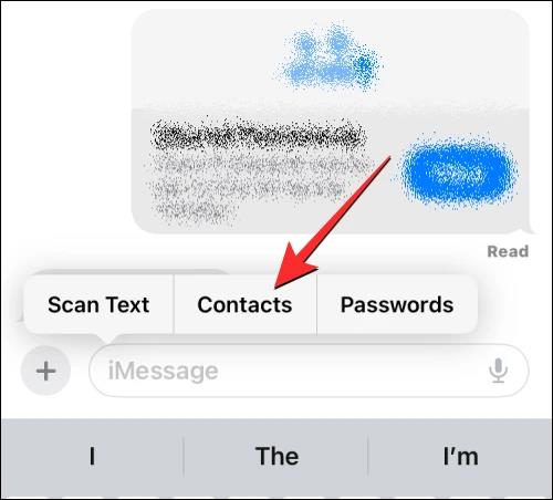 Come inserire i contatti nei messaggi dell'iPhone