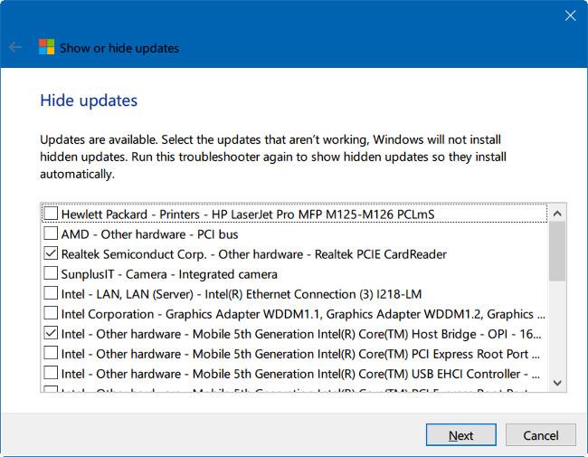 Comment masquer Windows Update sur Windows 10