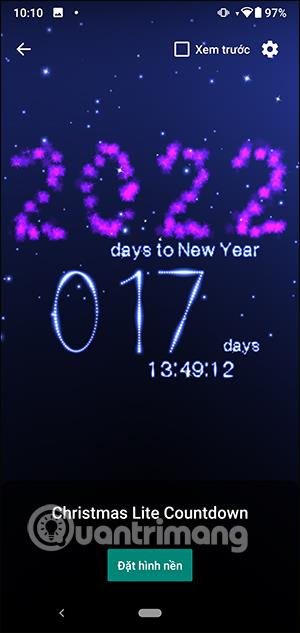 Comment installer le fond d'écran animé du compte à rebours de Noël sur Android