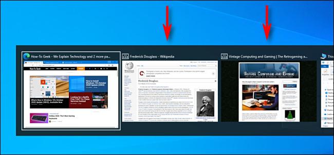 Come visualizzare tutte le schede del browser in Alt+Tab su Windows 10