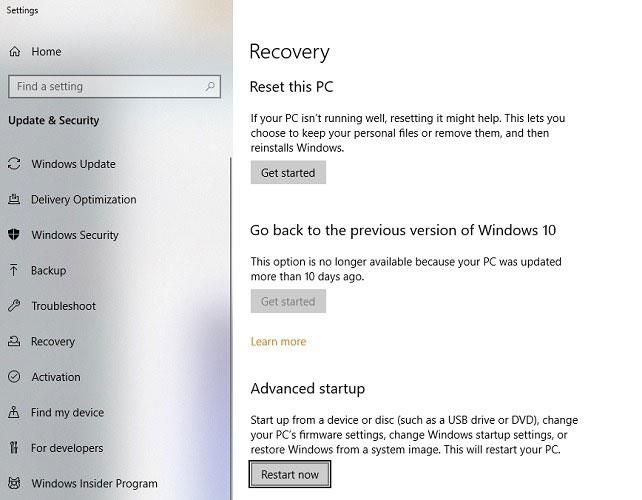 Come disabilitare/abilitare UEFI Secure Boot in Windows 10