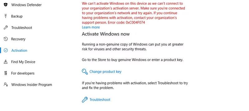 Windows 정품 인증 오류 0x803F700F를 수정하는 방법