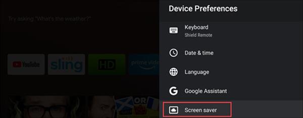 Come cambiare il salvaschermo su Android TV