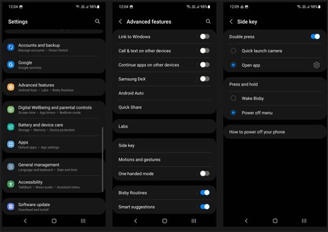 Comment éteindre et redémarrer les Samsung Galaxy S22, S21 et S20