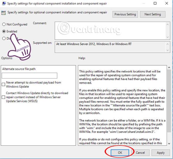 Correzione dell'errore relativo all'impossibilità di installare .NET Framework 3.5 su Windows