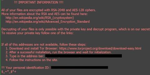 Come rimuovere completamente il virus *.OSIRIS - Ransomware Locky?