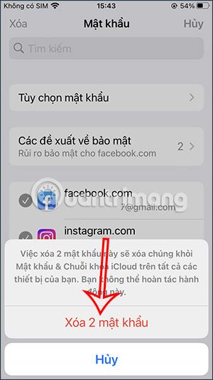 如何刪除 iPhone 上儲存的密碼