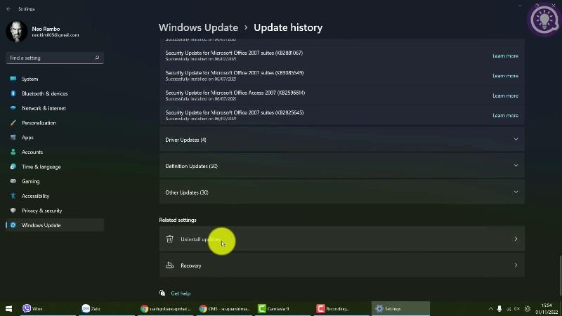 Come disinstallare un aggiornamento di Windows 11