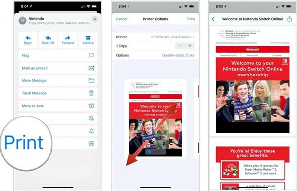 Comment enregistrer des e-mails sous forme de fichiers PDF sur iPhone