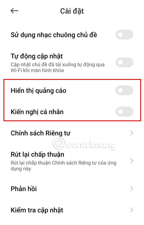 Instructions pour désactiver les publicités et bloquer les publicités sur les téléphones Xiaomi