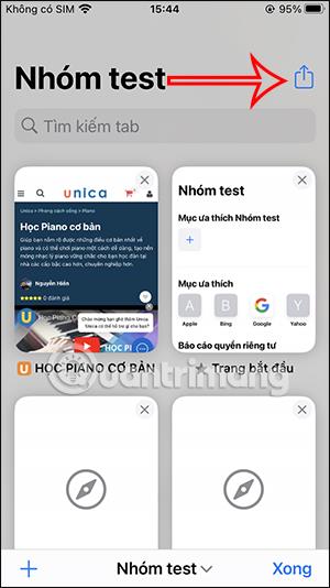 iPhone で Safari タブグループを共有する手順