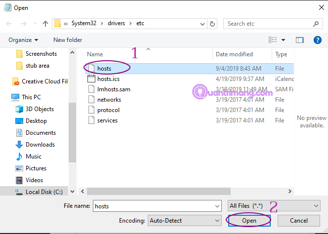 Come modificare il file host su Windows 10