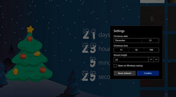 Thème de Noël pour Windows 10 sur le Microsoft Store