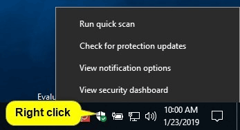 Come nascondere o mostrare l'icona Sicurezza di Windows sulla barra delle applicazioni di Windows 10