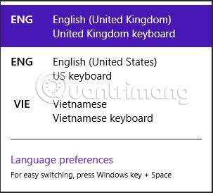 Comment changer la langue du clavier Windows 8/8.1