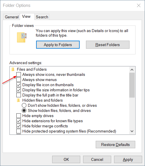 So beheben Sie den Fehler, dass Miniaturbilder im Datei-Explorer von Windows 10 nicht angezeigt werden