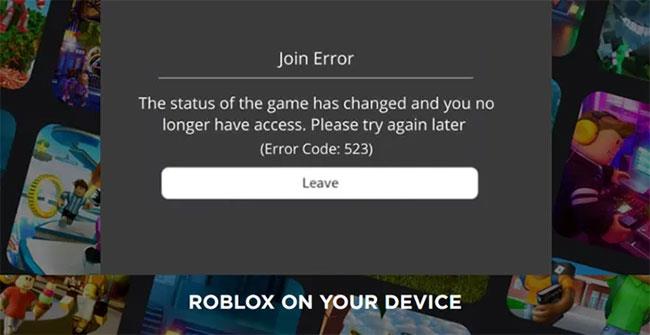 Correction du code d'erreur Roblox 523 dans Windows 11/10