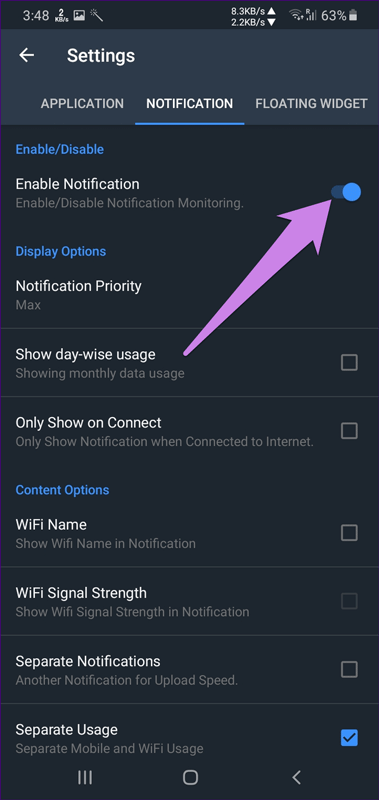 Come visualizzare la velocità Internet sulla barra di stato del telefono Samsung