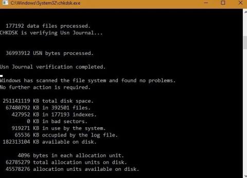 Как отменить запланированные операции Chkdsk в Windows 10