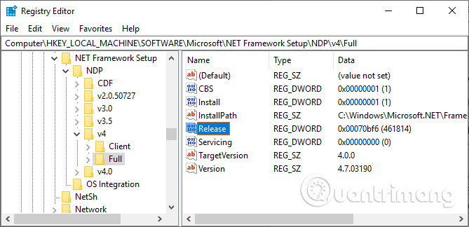 コンピューター上の .NET Framework のバージョンを確認する方法