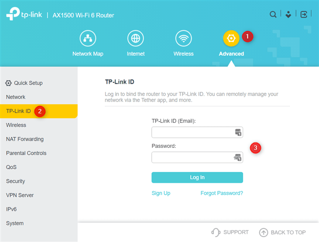 TP-Link ID を作成して TP-Link WiFi 6 ルーターに追加する方法