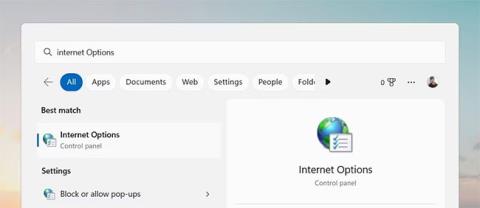 Comment ouvrir les options Internet dans Windows 11