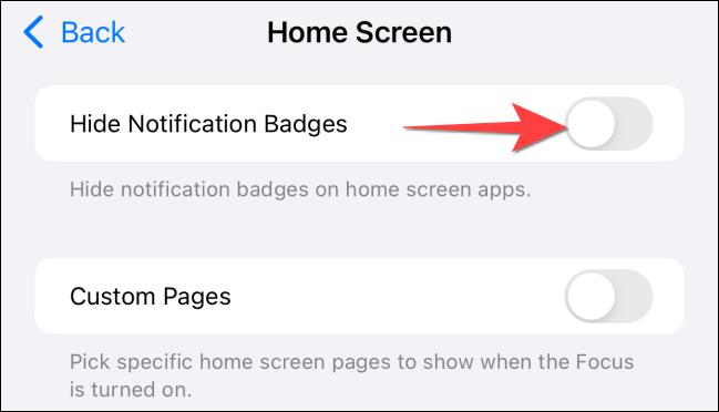 Comment masquer l'icône du nombre de notifications d'application en mode Focus sur iPhone