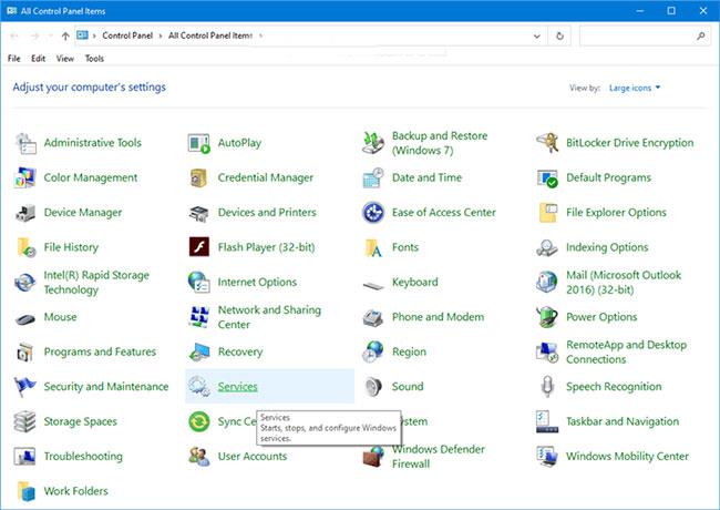 Comment ajouter des services au Panneau de configuration sous Windows 10, 8 et 7